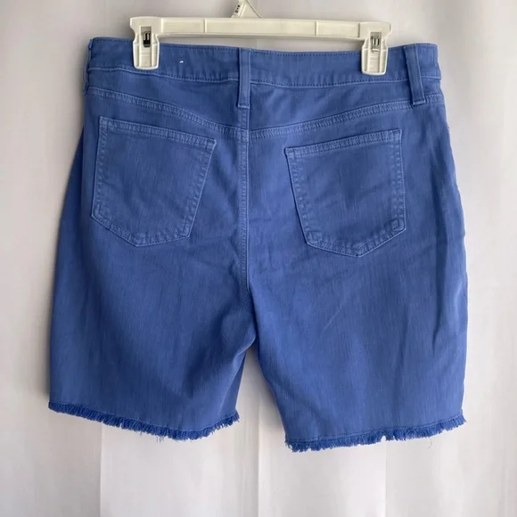 Chico's Light Blue Frayed Jean Shorts - Picture 4 of 6